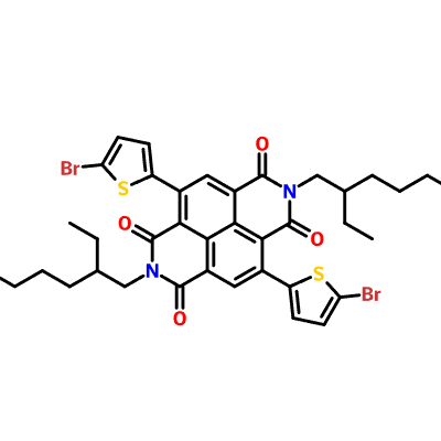 1320282-67-4 2,7-bis(2-ethylhexyl)-4,9-di(thiophen{-2-il)benzo[lmn][3,8] fenantrolin-1,3,6,8(2H,7H)-tetraone
