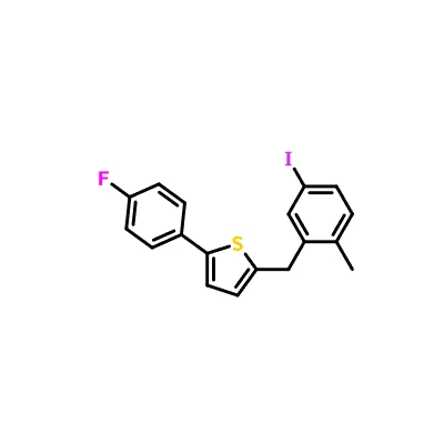 CAS 898566-17-1|2-(4-Fluorofenil)-5-[(5-yodo{-2-methylphenyl)methyl]tiofèn