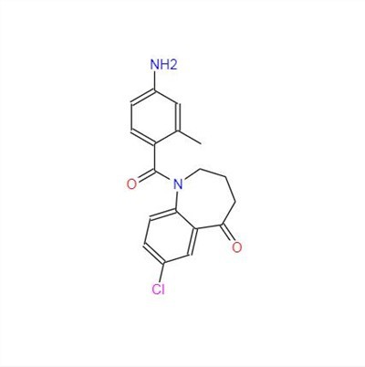 CAS:137977-97-0丨1-(4-Amino-2-methylbenzoyl)-7-kloro-1,2,3,4-tetrahydro{ {9}}H-1-benzazepin-5-yon sèl