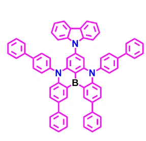 CAS:1878102-32-9丨5H,9H-[1,4]Benzazaborino[2,3,4-kl]fenazaborin, 5,9-bis([1,1′-biphenyl]-4-yl)-7-2-phenyl)-2-9-yl)-carbazol-2-9H CAS-no-1878102-32-9